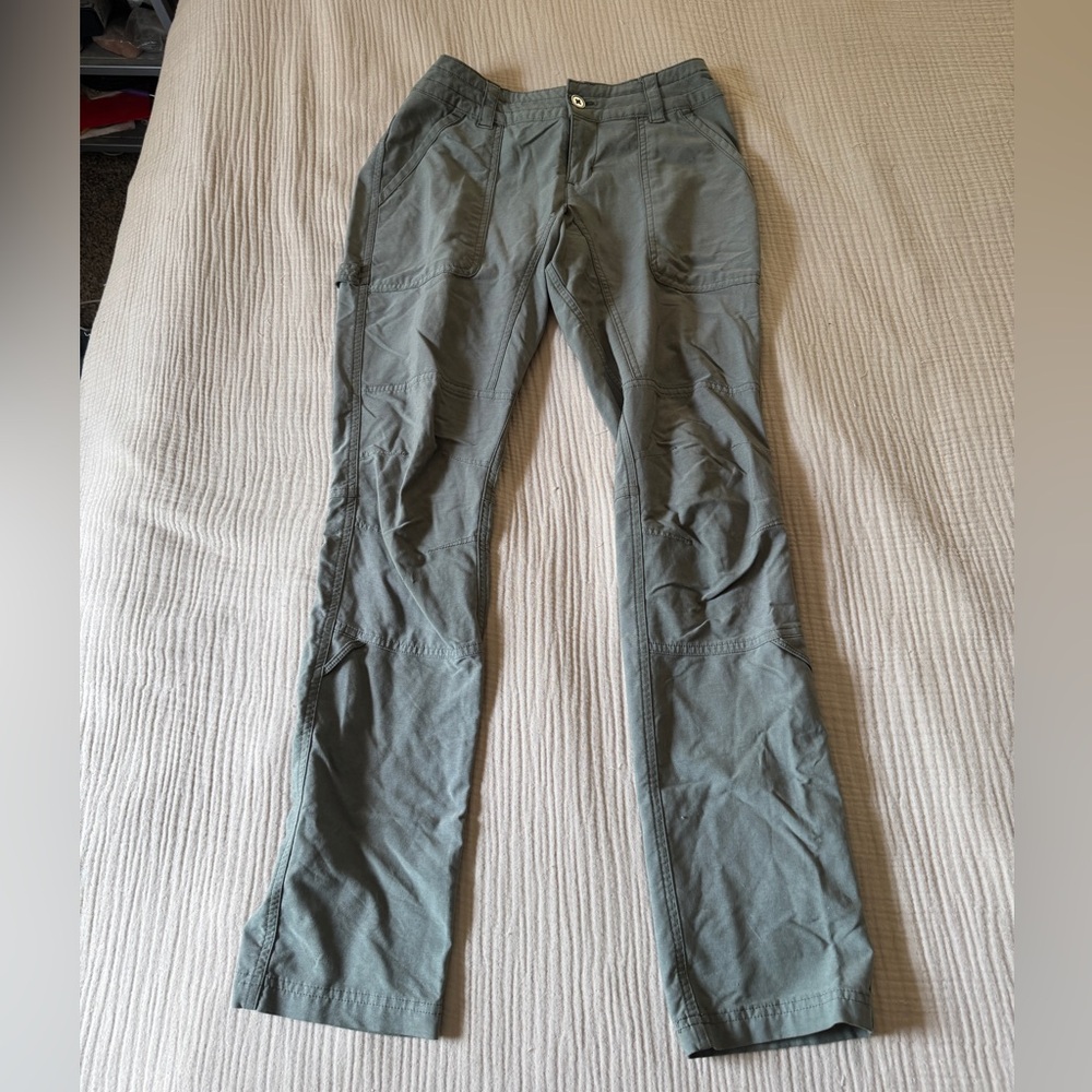 Columbia Green Cargo Hiking Pants Lightweight